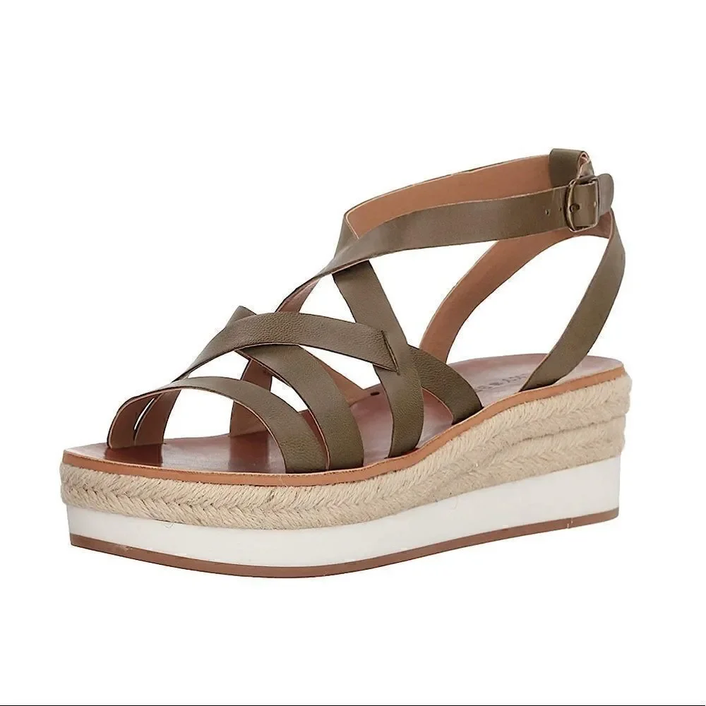 Lucky Brand Jasmei Leather Esapdrille Sandals